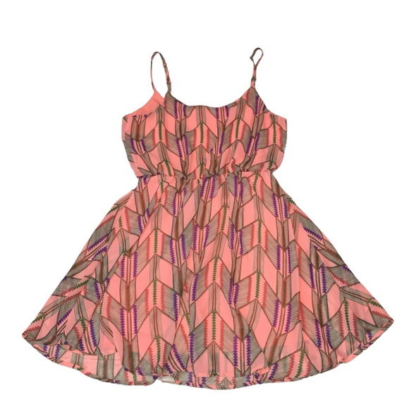 Poetry MultiColor Spaghetti Strap Lined Mini Sundress Dress - Women’s Medium - Picture 8 of 12